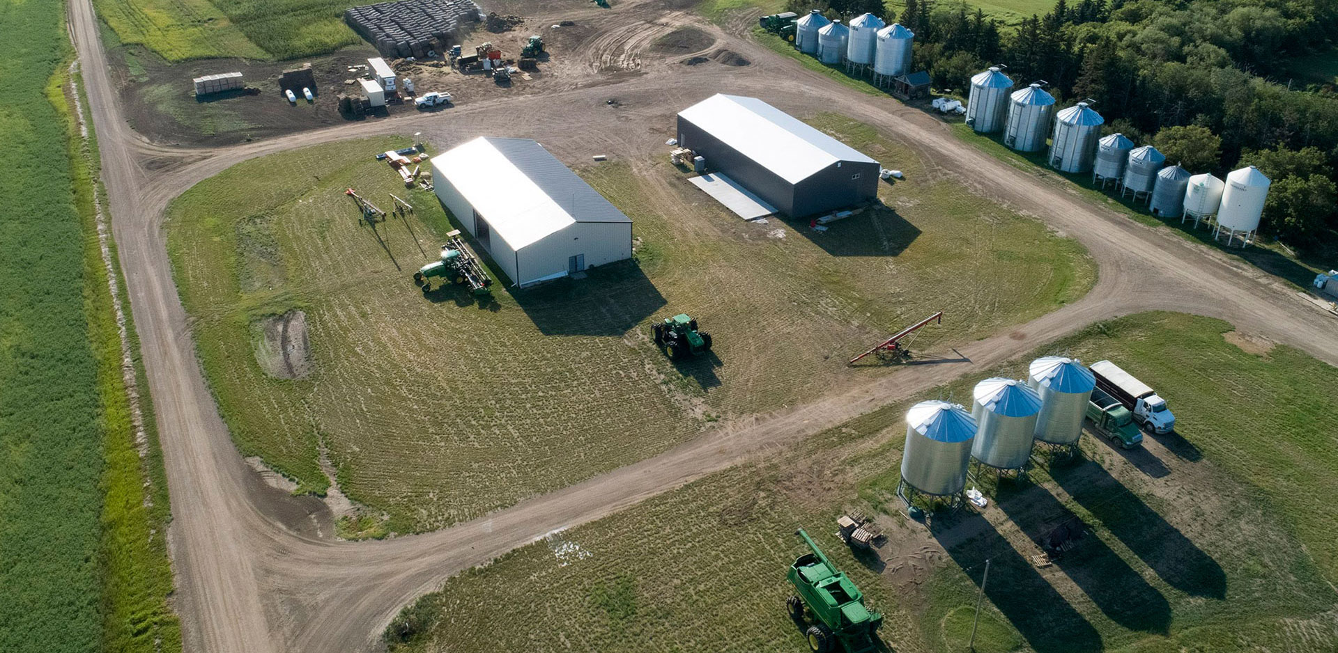 Aerial photo of Blue Sky Hemp facilities